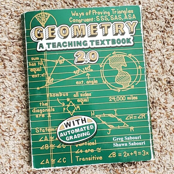 Teaching Textbooks Geometry Set of 12 CDs with Automated Grading - Picture 1 of 4